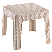 Столик для кофе под ротанг Irak Plastik 45x45 капучино
