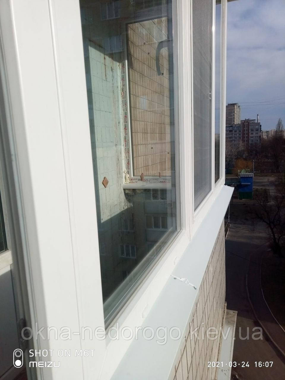 Остекление П-образного балкона - фото 8 - id-p97597168