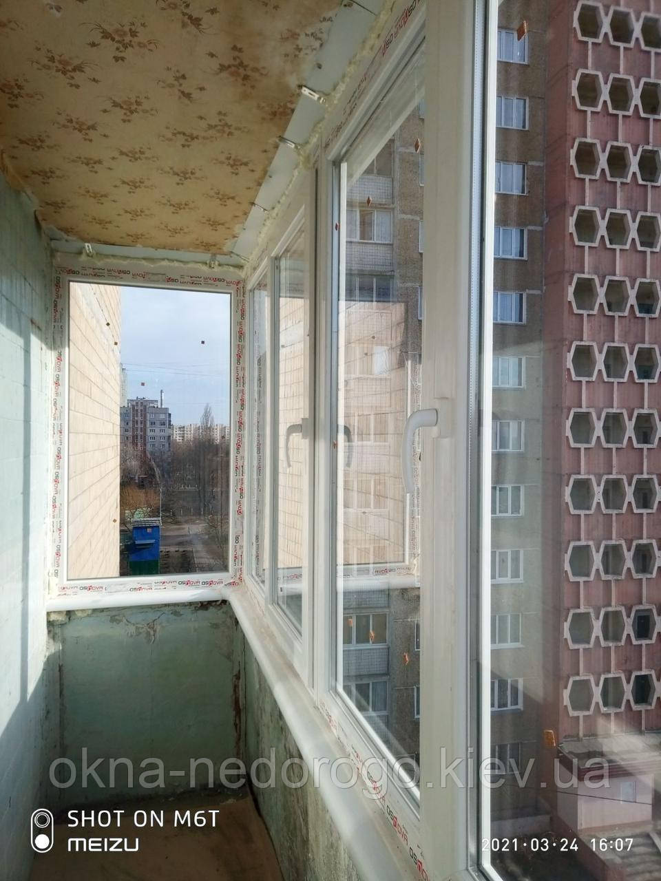 Остекление П-образного балкона - фото 6 - id-p97597168