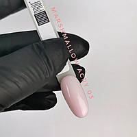 UV Акрил гель (полигель) AcryGel marshmallow для нарощування нігтів Andi PROF №03 бузковий  15ml
