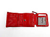 Жіночий шкіряний гаманець м'який 10х10х3 на магніті Cardinal Червоний, фото 5