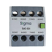 Додаткові контакти для контактора SIGMA 3НО+1НЗ, SCM9-85