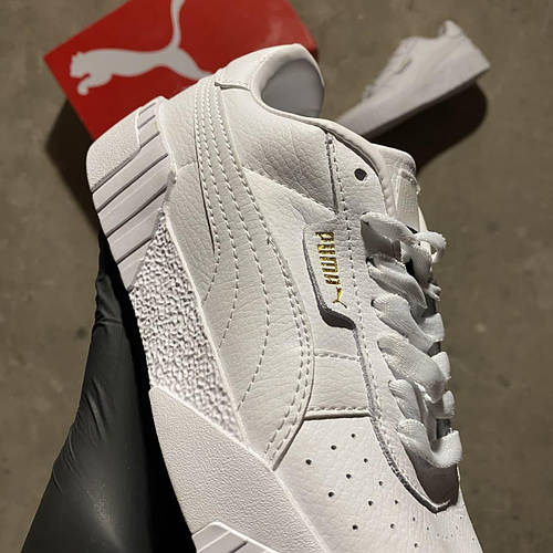 Женские и мужские кроссовки Puma Cali Triple Sport White Кеды Пума кали ...