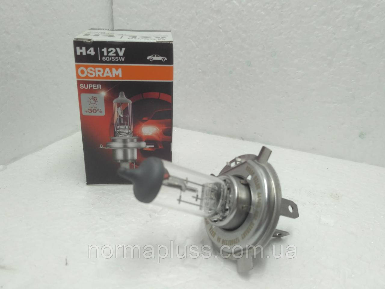 Лампочка 12V  H-4 Osram P43   60/55W  (+30%), фото 1