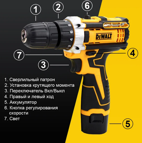Купить Аккумуляторный шуруповерт DeWALT DCF680G2F (12V 2AH) в кейсе ...
