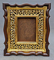 Кіот з позолоченою різьбленою рамою, фото 4