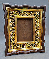 Кіот з позолоченою різьбленою рамою, фото 9