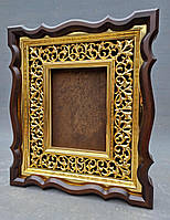 Кіот з позолоченою різьбленою рамою, фото 8