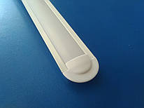 Профіль алюмінієвий LED врізний ЛПВ7 6.8х16 Білий+ розсівувач (полікарбонат)