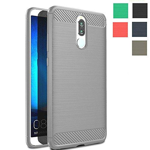 Чохол TPU для Huawei Mate 10 Lite — Carbon Fiber Case Сірий