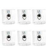Сет кришталевих стаканів Boss Crystal "БОКАЛИ ГАРМОНІЯ ", 6 келихів, срібло, фото 2