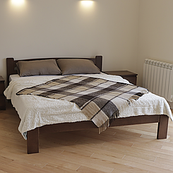 Ліжко дерев'яне двоспальне Дональд (масив бука)
