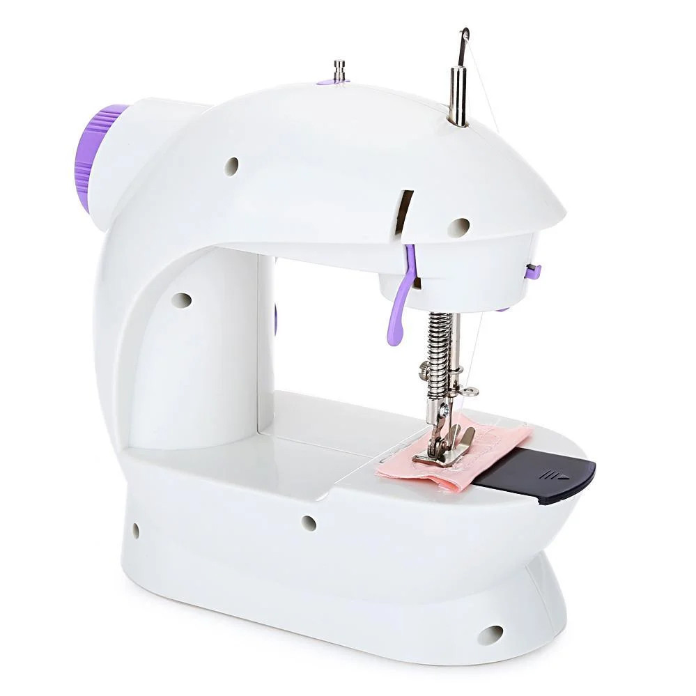 Швейна ручна міні машинка 4 в 1 Mini Sewing Machine SM-202А Домашня компактна настільна портативна 220V