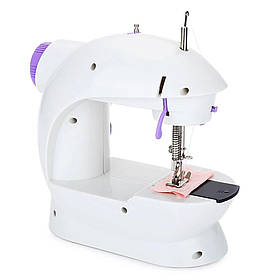 Швейна ручна міні машинка 4 в 1 Mini Sewing Machine SM-202А Домашня компактна настільна портативна 220V