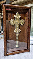 Кіот дубовий для хреста, фото 4