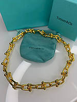 Тиффани Tiffany колье ожерелье цепь позолота 18 К. Люкс качество. Есть гравировки.