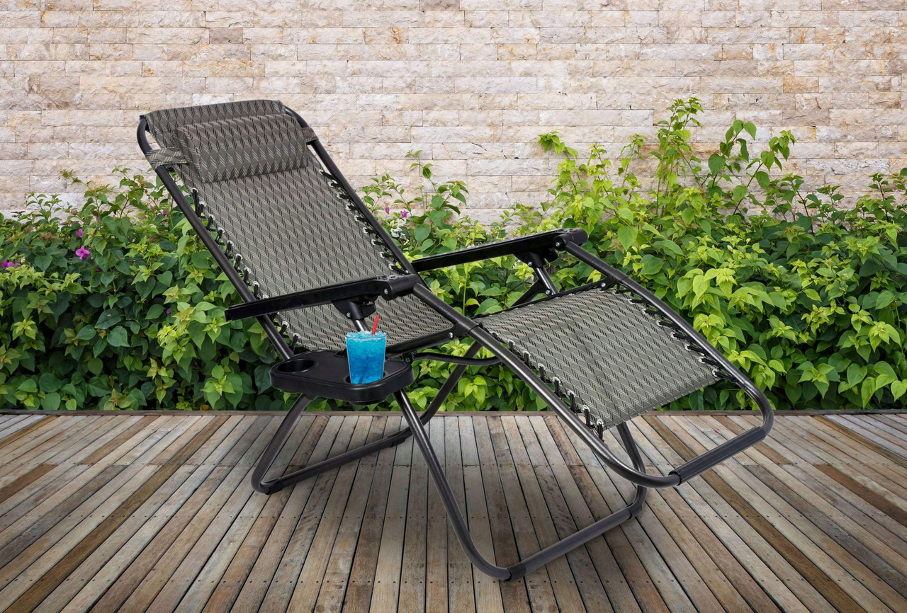 Крісло Шезлонг Садове Пляжне до 120 кг Zero Gravity XXL, фото 1