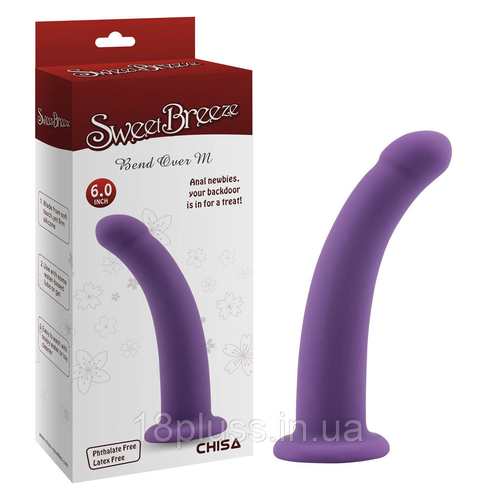 Анальний фалоімітатор Sweet Breeze Bend Over M-Purple, фото 1