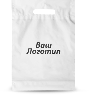 Пакет "банан" 40х50 (білий), 40 мкм, 1+0