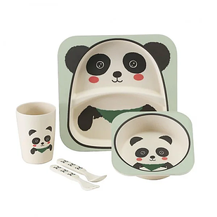 Дитячий бамбуковий посуд Bamboo Kids Set — Панда