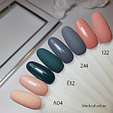 Гель лак лососевий, рожево-бежевий Global Fashion Black Elite 8ml №122, фото 2