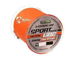 Волосінь Carp Pro Sport Line Fluo Orange 1000 м 0.265мм