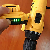 Ударний шурупокрут DeWALT DCD791 (24 V, 6 AH) у кейсі Акумуляторний дриль-шурупокрут з ударом Деволт, фото 5