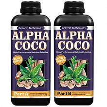 Комплект добрив для кокосового субстрату Growth Technology Alpha Coco A & B 2 по 1 л