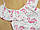 Дитячий 74 4-6 місяців (68) гарний ошатний м'який легкий боді з коротким рукавом для дівчинки літо МУСЛІН, фото 2