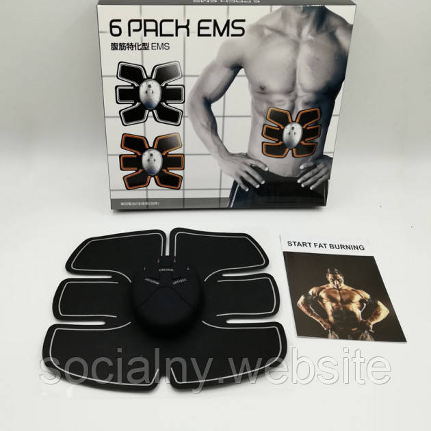 Міостимулятор EMS TRAINER-Пояс стимулятор м'язів преса Beauty Body 6 Pack