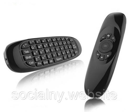 Аэромышь з клавіатурою Air Mouse UTM C120 English Black