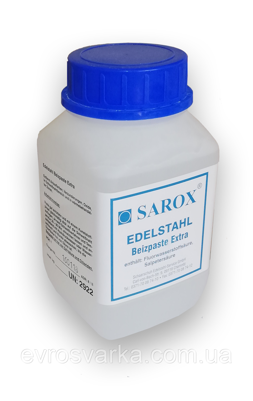 Паста для травления нержавейки SAROX / фасовка 2 кг: 1 750 ₴/банка в ...