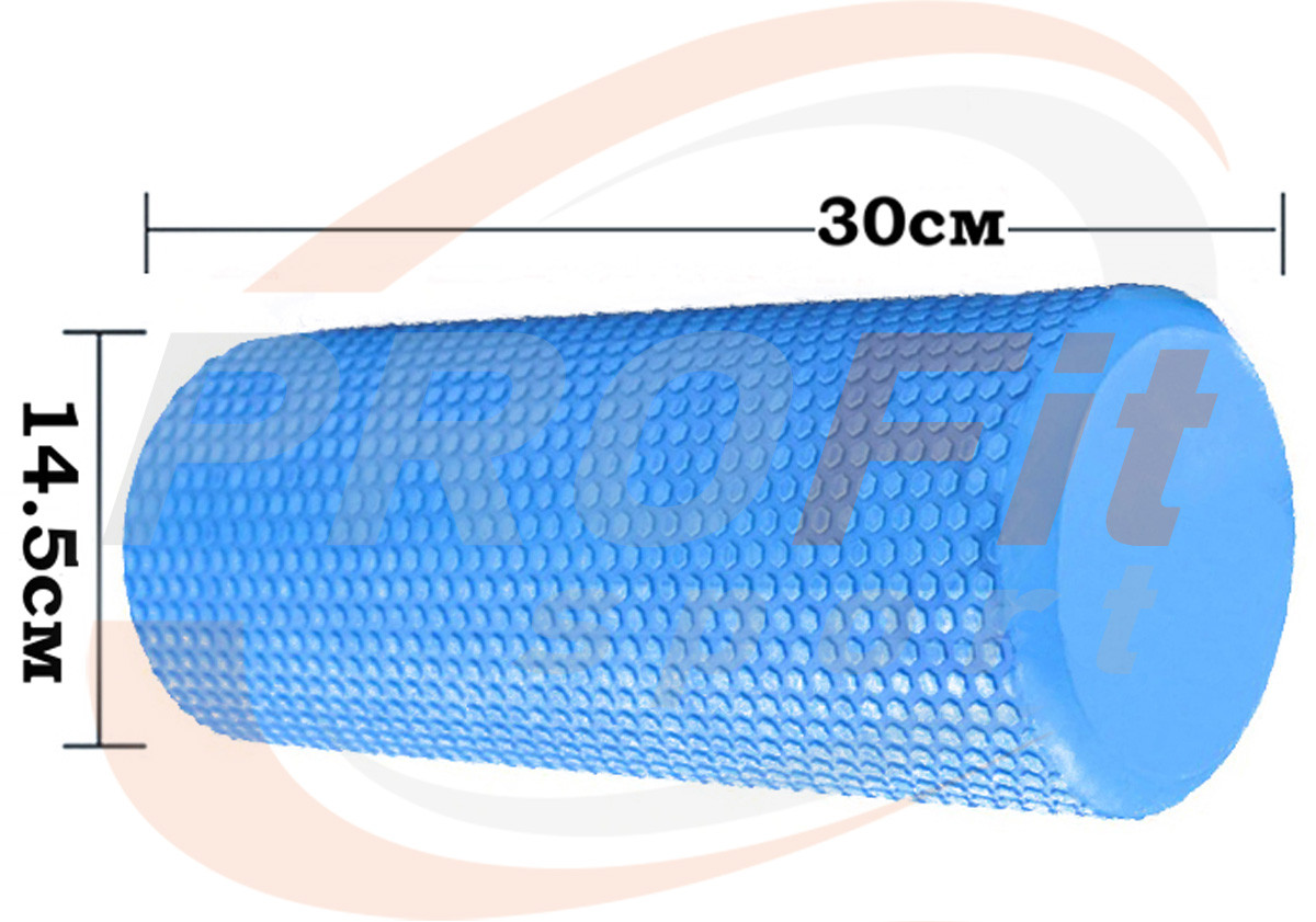 Масажний валик Foam Roller 30 см Синий