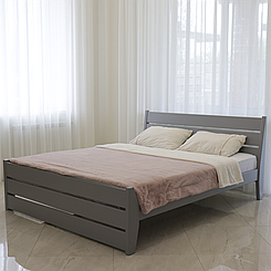 Ліжко дерев'яне двоспальне Глорія (масив бука)