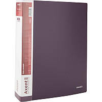 Папка А4 на 4 кільця 35 мм Axent, сливова