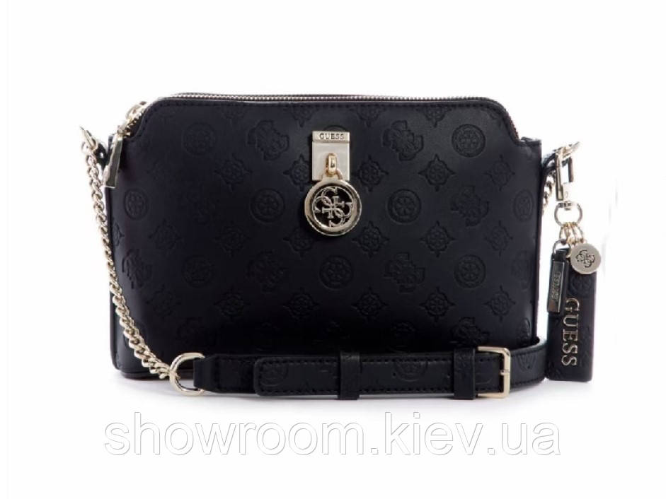 Чорна жіноча сумка Guess (7877)