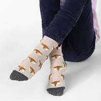 Детские носки с объемным рисунком Лисички. Размер 16-18 (24-29)