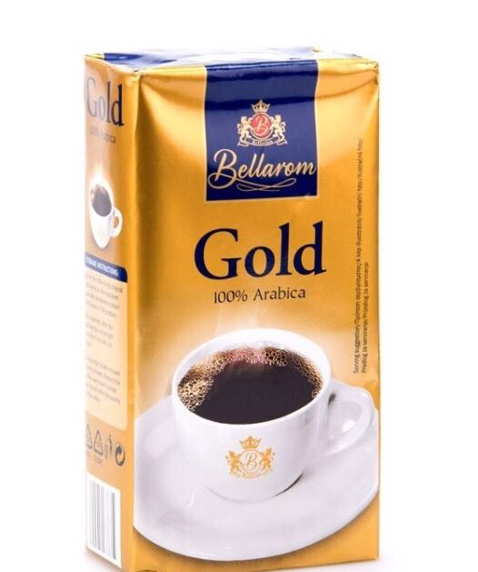 М'яка кава мелена арабіка середнього обсмажування Bellarom Gold, 250г