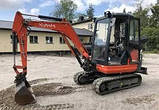 Заднє,бокове скло на міні-екскаватор Kubota KX61-3,триплекс, фото 4