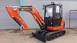 Заднє,бокове скло на міні-екскаватор Kubota KX61-3,триплекс, фото 3