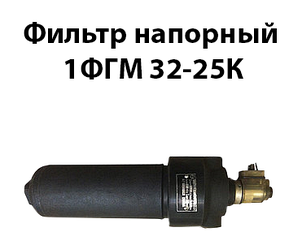 Фільтр напірний 1ФГМ 32-25 к Ду 12 мм 40 л/хв 32МПа К1/2 25 мкм