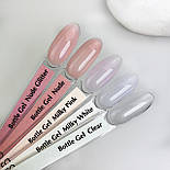 Komilfo Bottle Gel Milky White, 15 ml (з пензликом), фото 3