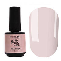 Komilfo Bottle Gel Milky Pink, 15 ml (з пензликом)