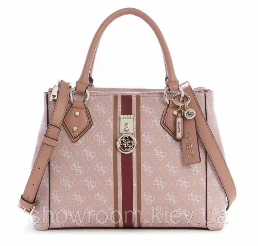 Жіноча зручна сумка Guess (7876) рожева