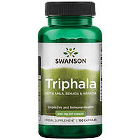 Трифала, Triphala, Swanson, 500 мг 100 капсул