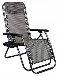 Крісло Шезлонг Садове Пляжне до 120 кг Zero Gravity XXL