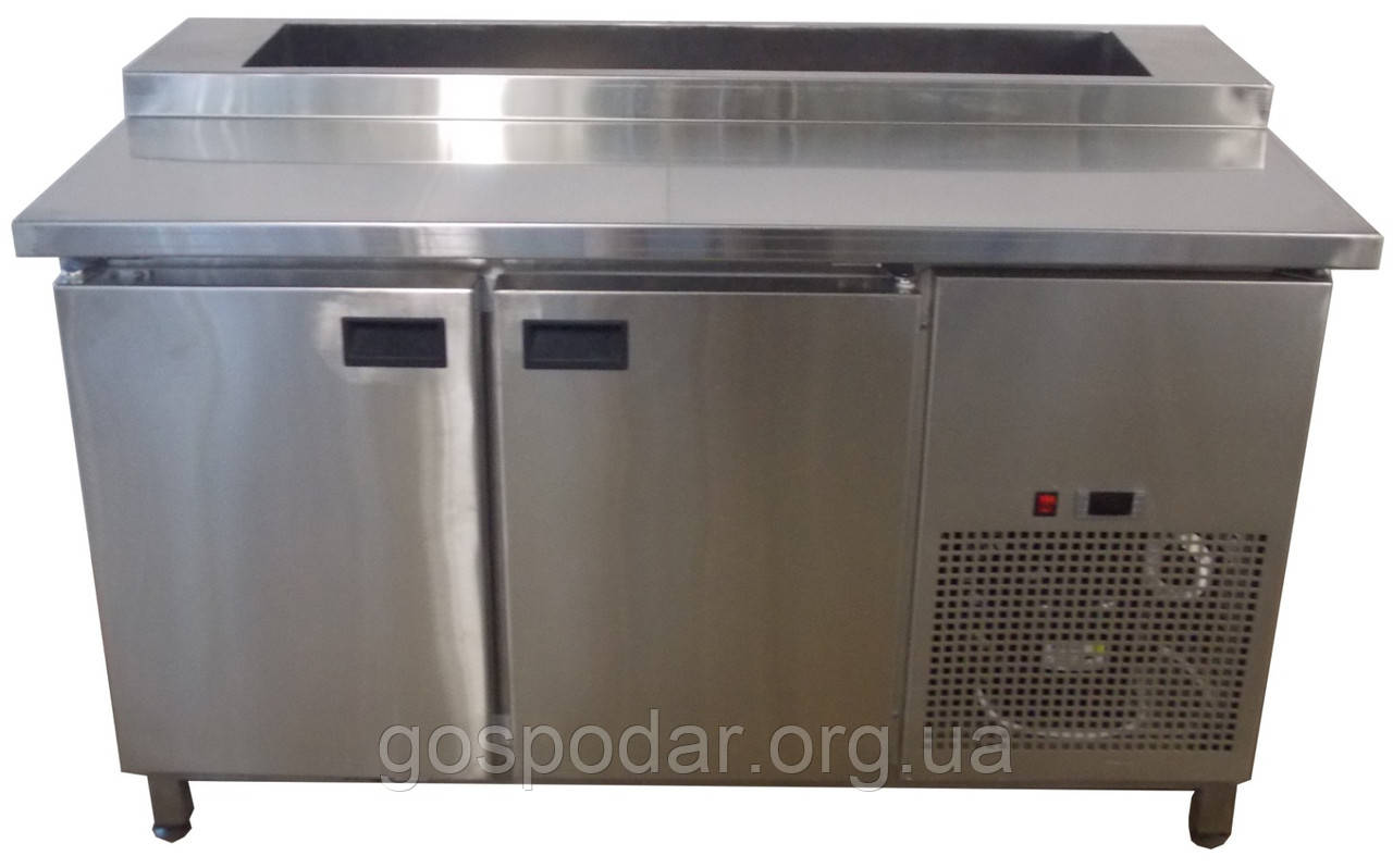 Саладетта - Стіл холодильний для піци 2-х дверний 1400х700х850 мм