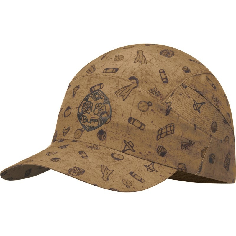 Кепка Buff One Size Pack Trek Cap Santiago silversage, фото 1