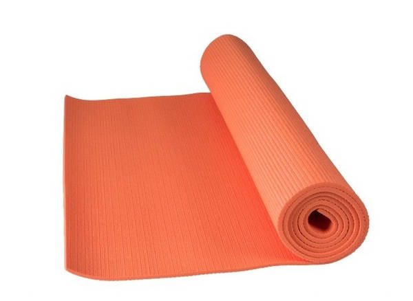 Orange yoga store mat