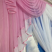 Ламбрекен фіранка 2м Амалія рожевий, фото 2